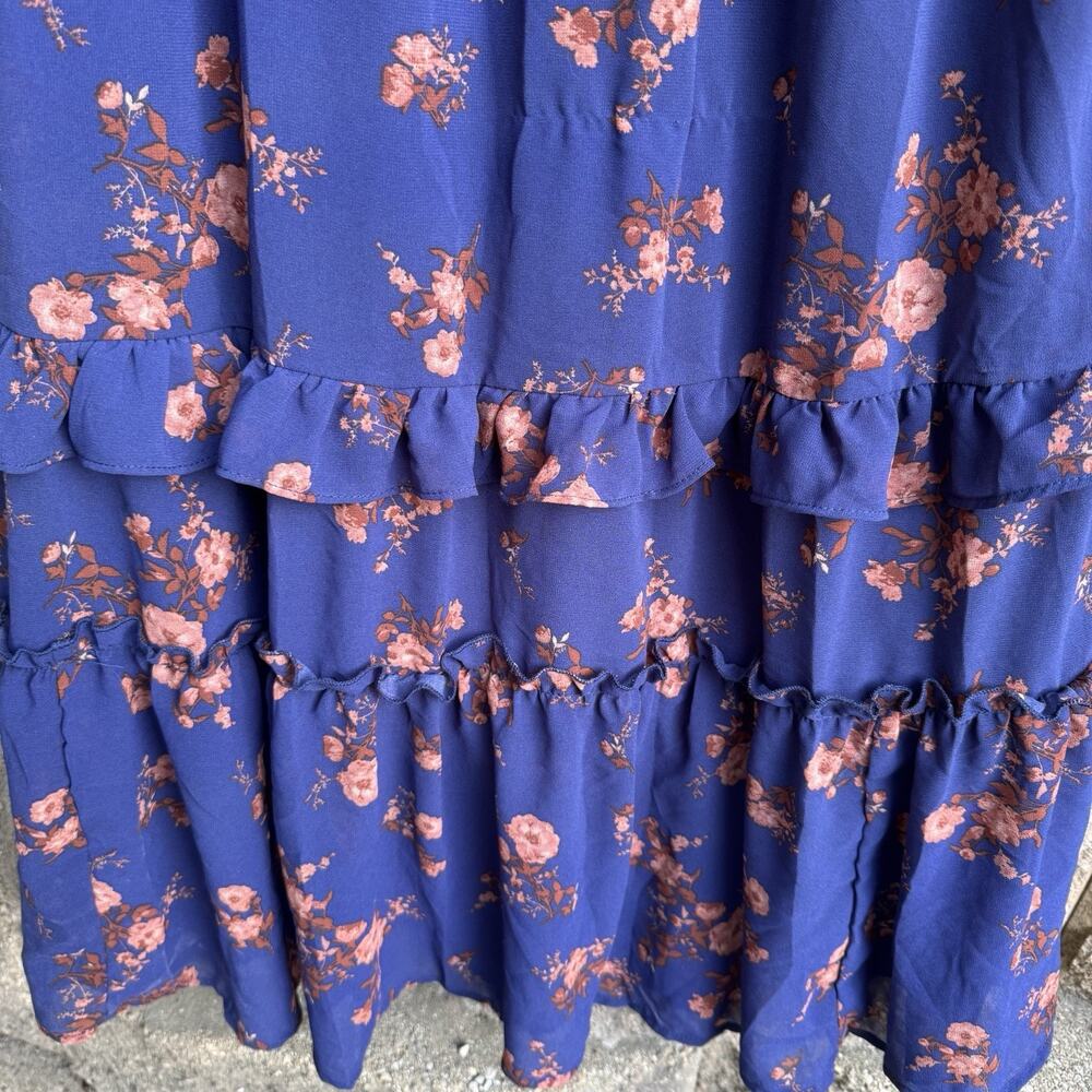 Wallflower Boho Cottagecore Womens Dress, XS Romantic Tiered - Picture 2 of 10